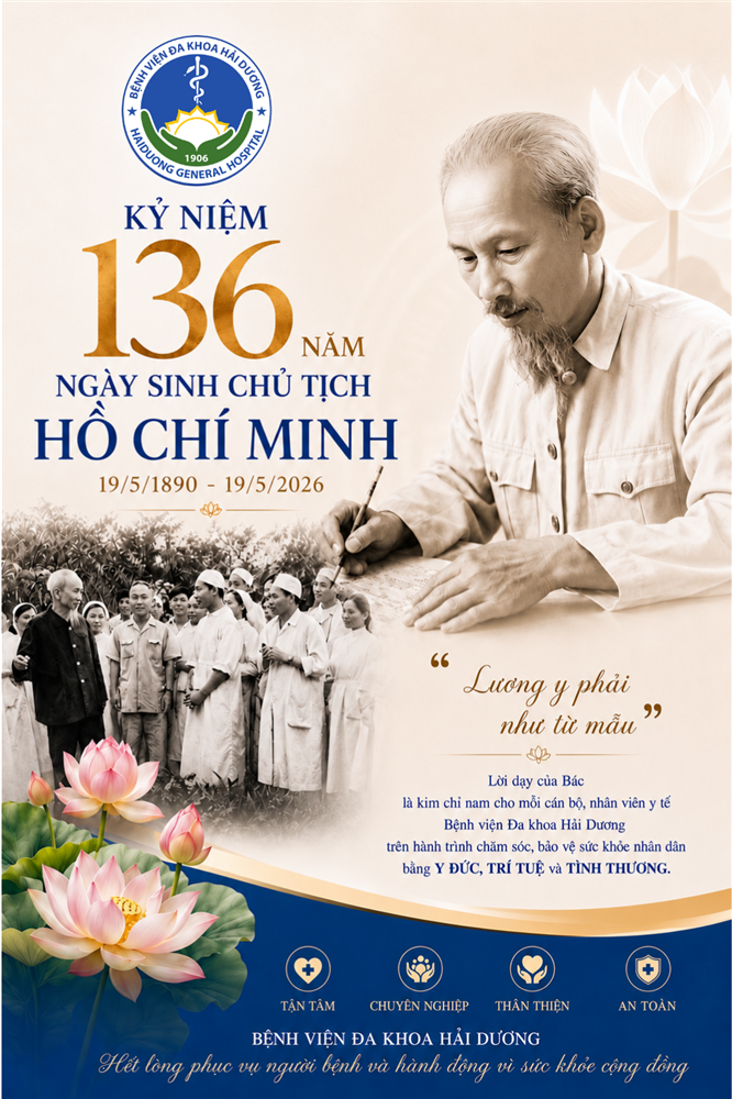 Kỷ niệm 136 năm Ngày sinh Chủ tịch Hồ Chí Minh: Khắc ghi lời dạy của Bác với ngành Y
